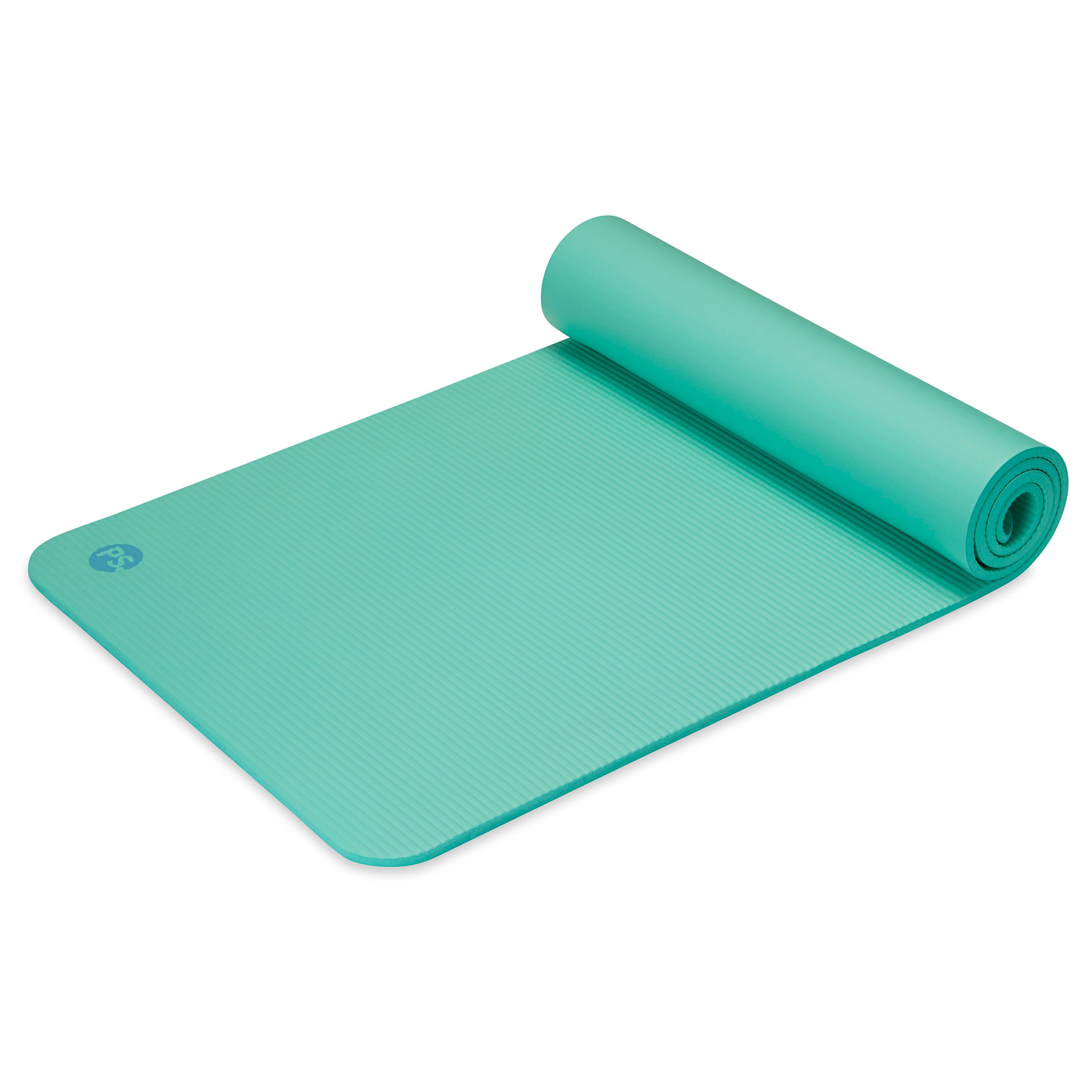 POPSUGAR Fitness Mat & Sling (10mm) top rolled angle